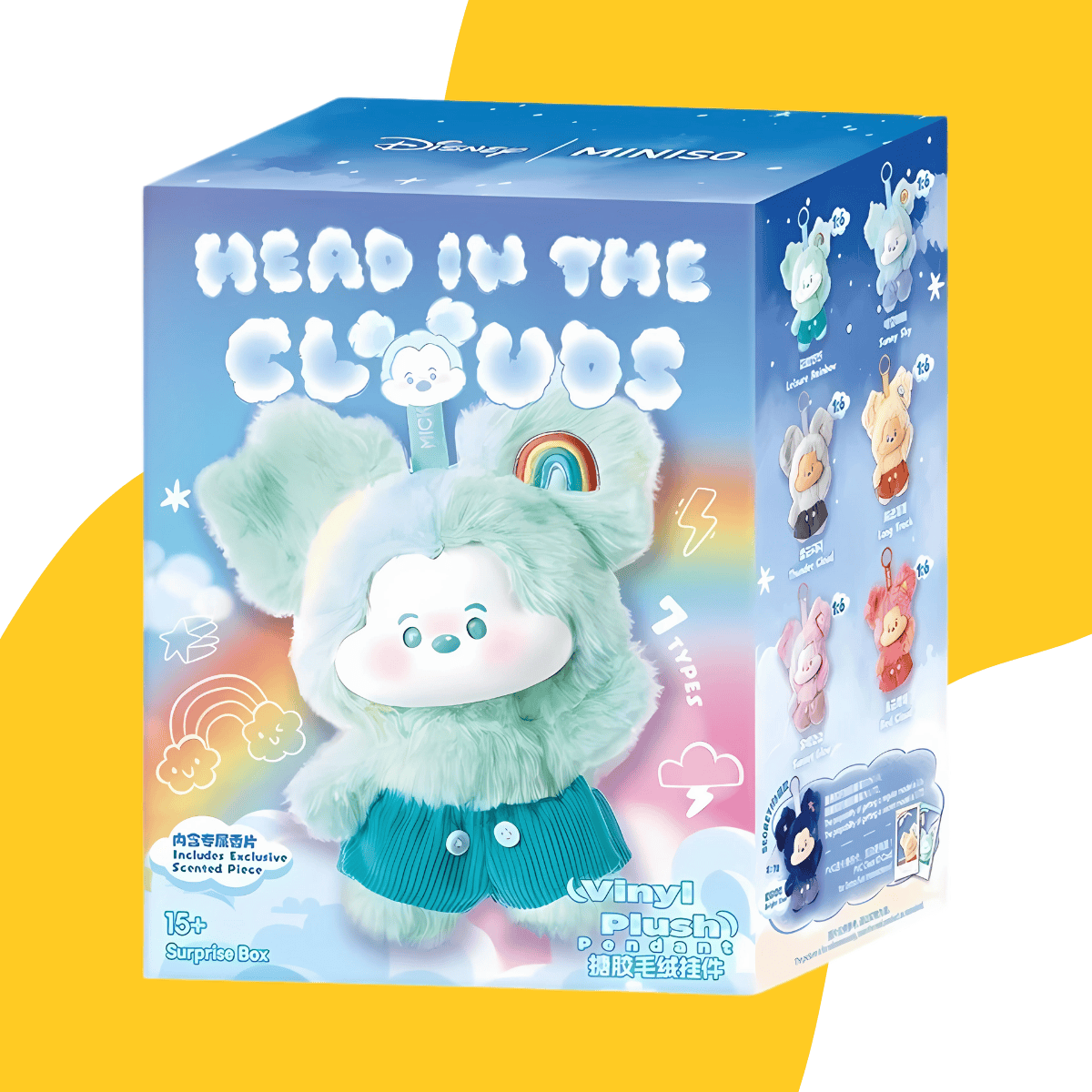 Mickey Head in Clouds Plush | Miniso